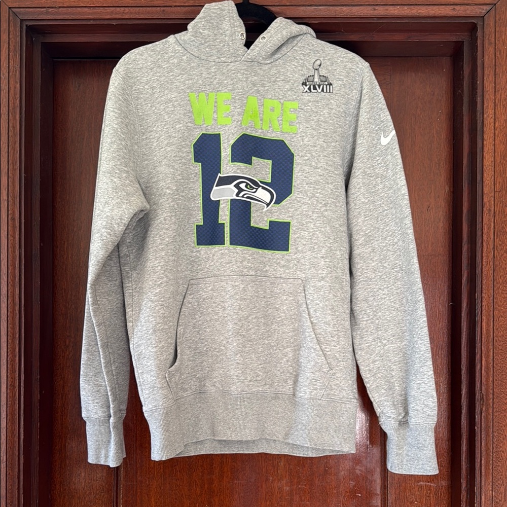 Nike Gray Seattle Seahawks Super Bowl Hoodie